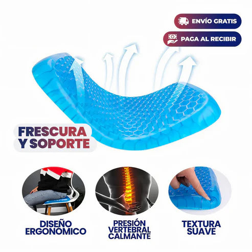 Cojín De Gel Ultra Suave Flexible Silicona